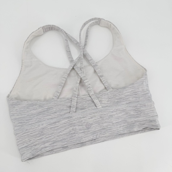 Lululemon Energy Bra *Long Line Wee Are From Space Nimbus Battleship 6 NO PADS - Picture 3 of 4